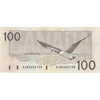 BC-60a 1988 Canada $100 Thiessen-Crow, AJN, Almost Uncirculated (AU50)