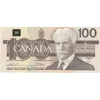 BC-60a 1988 Canada $100 Thiessen-Crow, AJV, Almost Uncirculated (AU50)