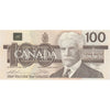 BC-60aA 1988 Canada $100 Thiessen-Crow, AJX with Hidden BPN, VF-EF (VF30)