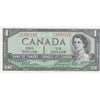 BC-37a 1954 Canada $1 Beattie-Coyne, Y/A, VF-EF (VF30)