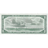 BC-37a 1954 Canada $1 Beattie-Coyne, B/N, Almost Uncirculated (AU50)