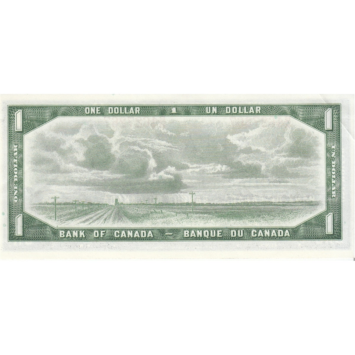 BC-37a-i 1954 Canada $1 Beattie-Coyne, B/M, Almost Uncirculated (AU50)