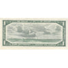 BC-37b 1954 Canada $1 Beattie-Rasminsky, W/O, Almost Uncirculated (AU50)