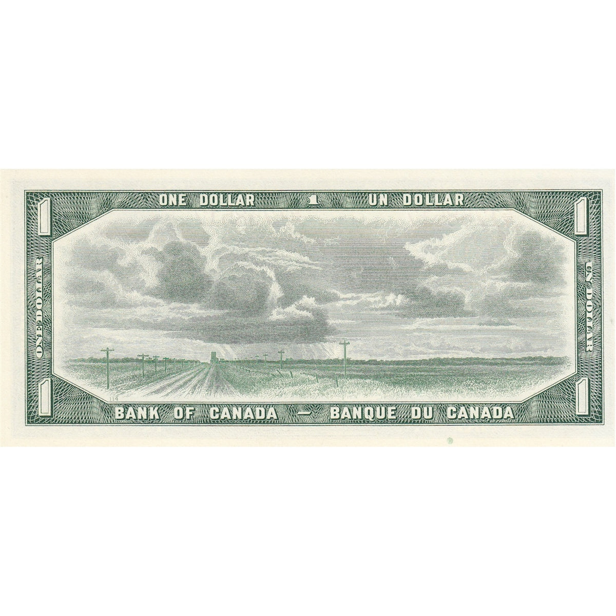 BC-37b 1954 Canada $1 Beattie-Rasminsky, E/Y, Choice Uncirculated (CUNC63)