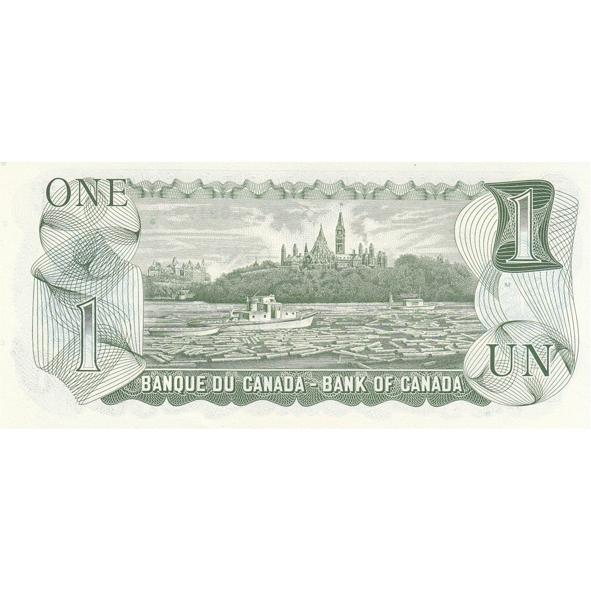 BC-46b 1973 Canada $1 Crow-Bouey, BFL, Uncirculated (MS60)