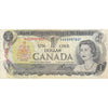BC-46bA 1973 Canada $1 Crow-Bouey, AAX, F-VF (F15)
