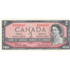 BC-38b 1954 Canada $2 Beattie-Rasminsky, O/R, Choice Uncirculated (CUNC63)