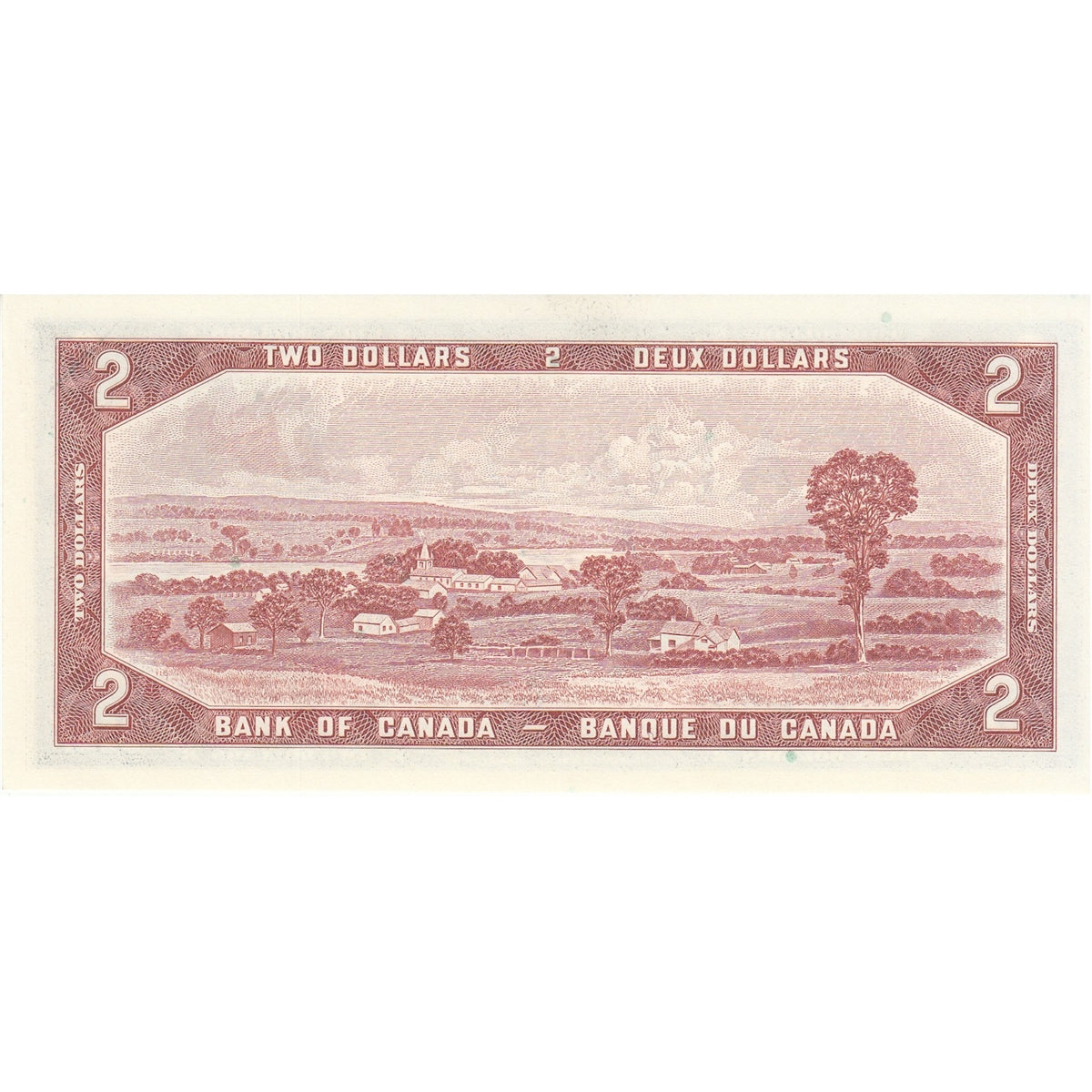 BC-38b 1954 Canada $2 Beattie-Rasminsky, Y/R, Choice Uncirculated (CUNC63)