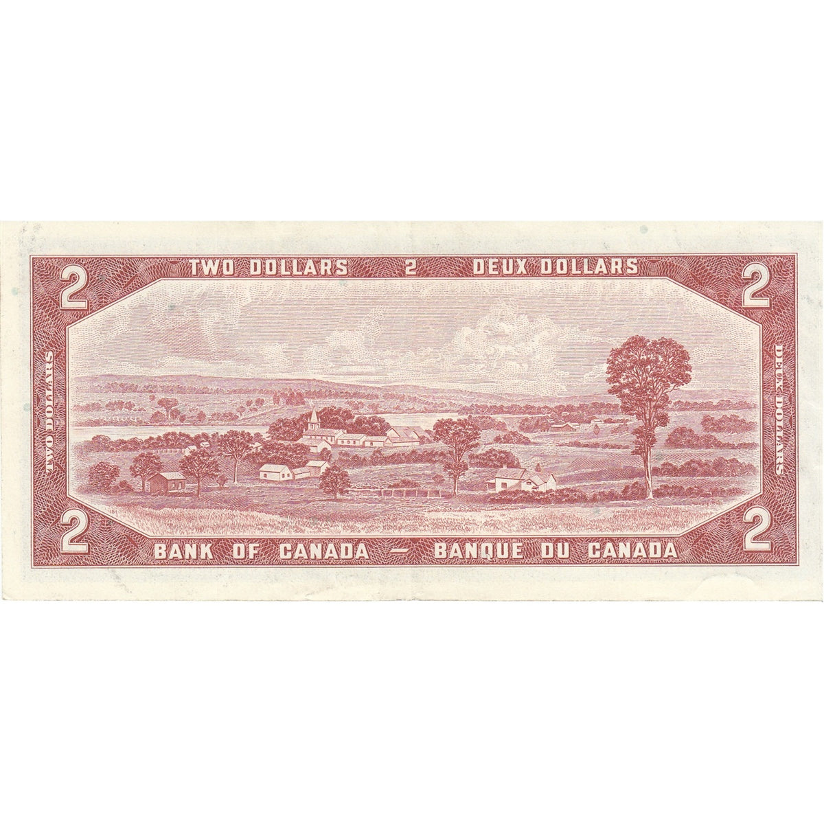 BC-38c 1954 Canada $2 Bouey-Rasminsky, B/G, Extra Fine (EF40)