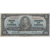 BC-23b 1937 Canada $5 Gordon-Towers, R/C, VG-F (VG10)