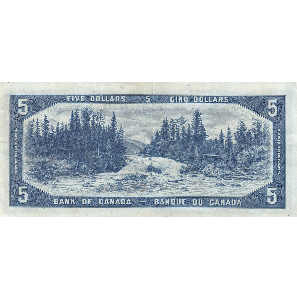 BC-31b 1954 Canada $5 Beattie-Coyne, Devil's Face, E/C, VF-EF (VF30)