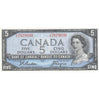 BC-39a-i 1954 Canada $5 Beattie-Coyne, X/C, Choice Uncirculated (CUNC63)