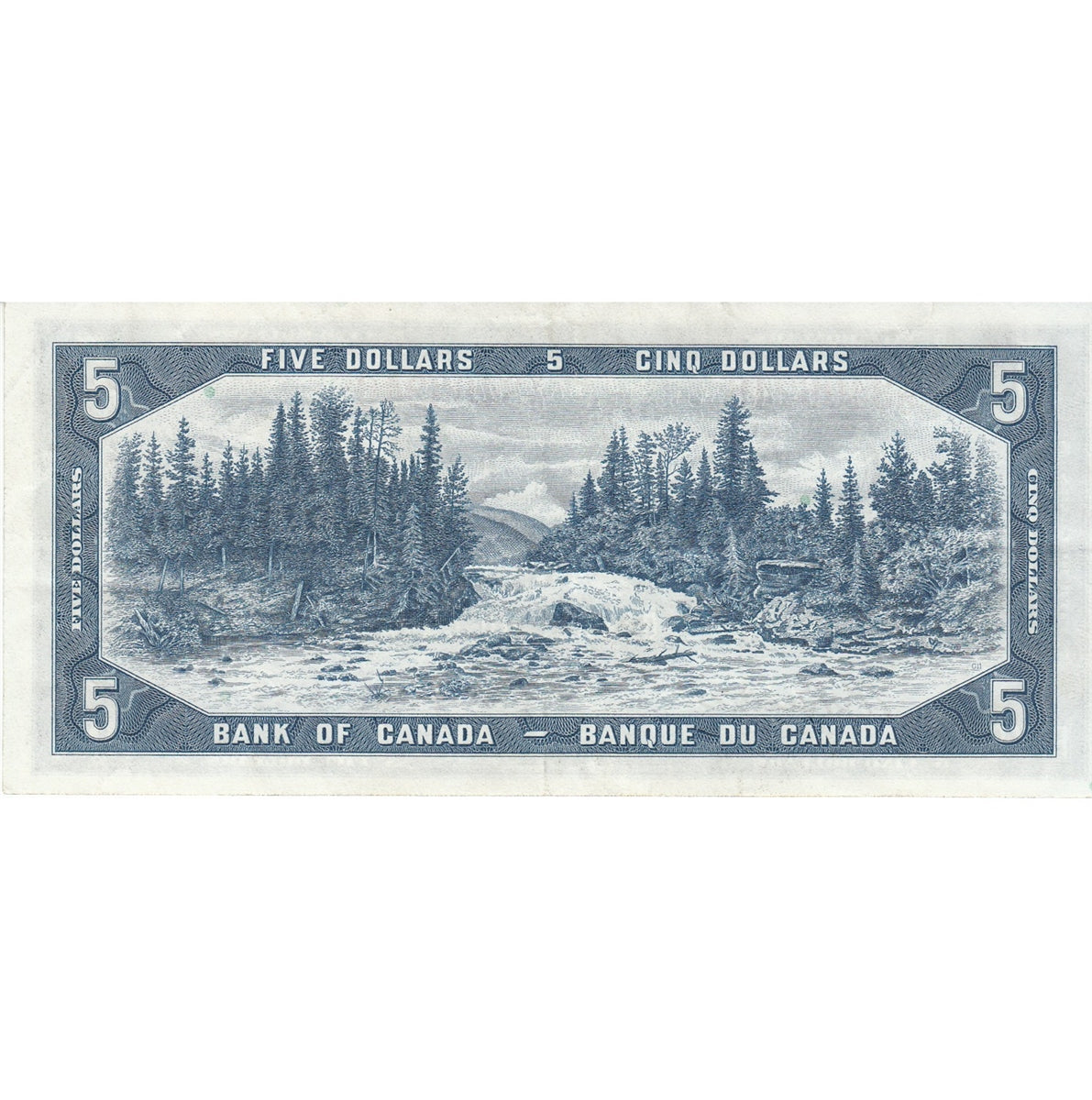 BC-39a-i 1954 Canada $5 Beattie-Coyne, Y/C, VF-EF (VF30)