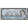 BC-39b 1954 Canada $5 Beattie-Rasminsky, F/S, EF-AU (EF45)