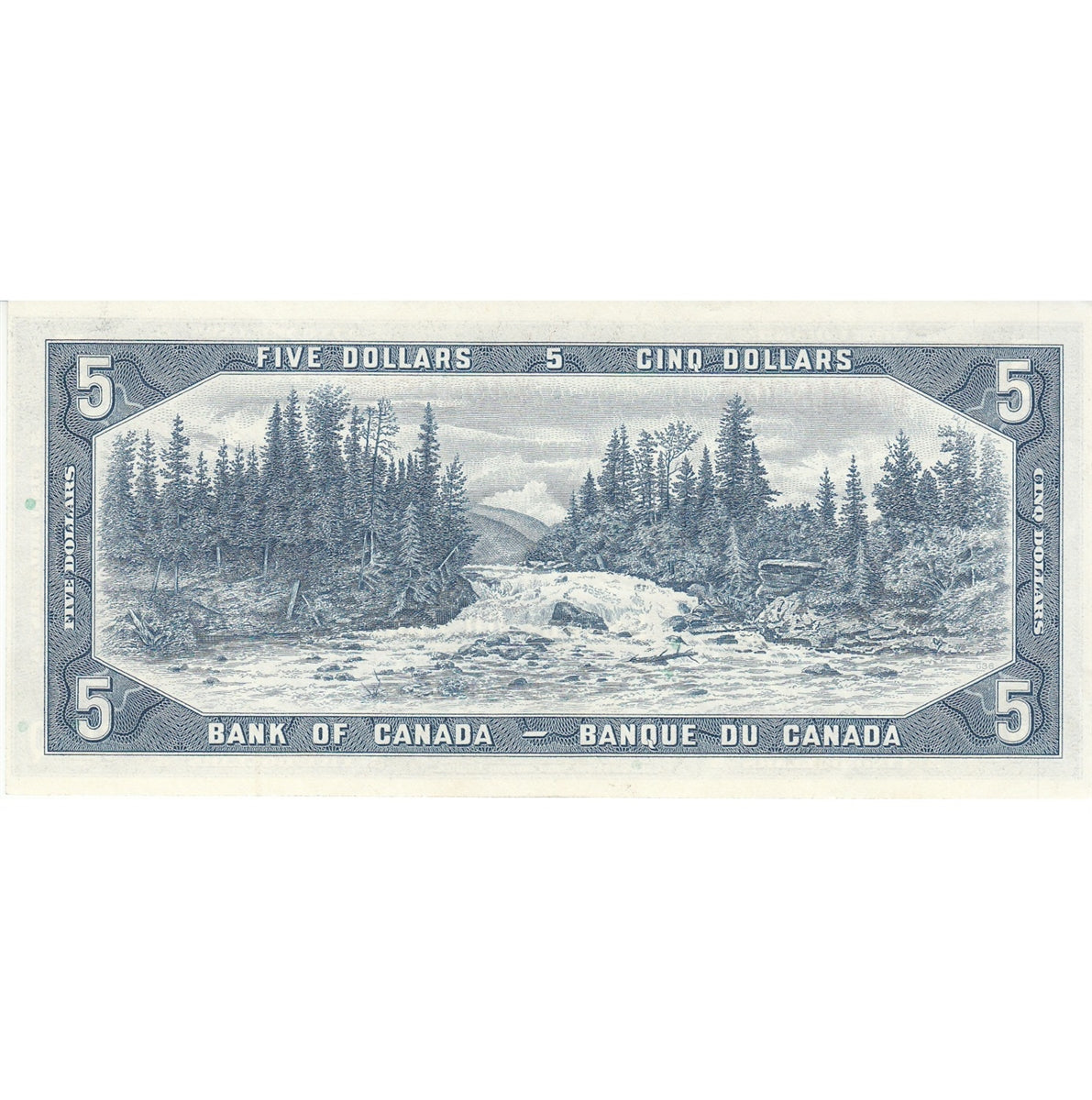 BC-39b 1954 Canada $5 Beattie-Rasminsky, W/S, Almost Uncirculated (AU50)