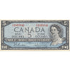 BC-39b 1954 Canada $5 Beattie-Rasminsky, Y/S, VF-EF (VF30)