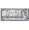 BC-39b 1954 Canada $5 Beattie-Rasminsky, O/X, Choice Uncirculated (CUNC63)