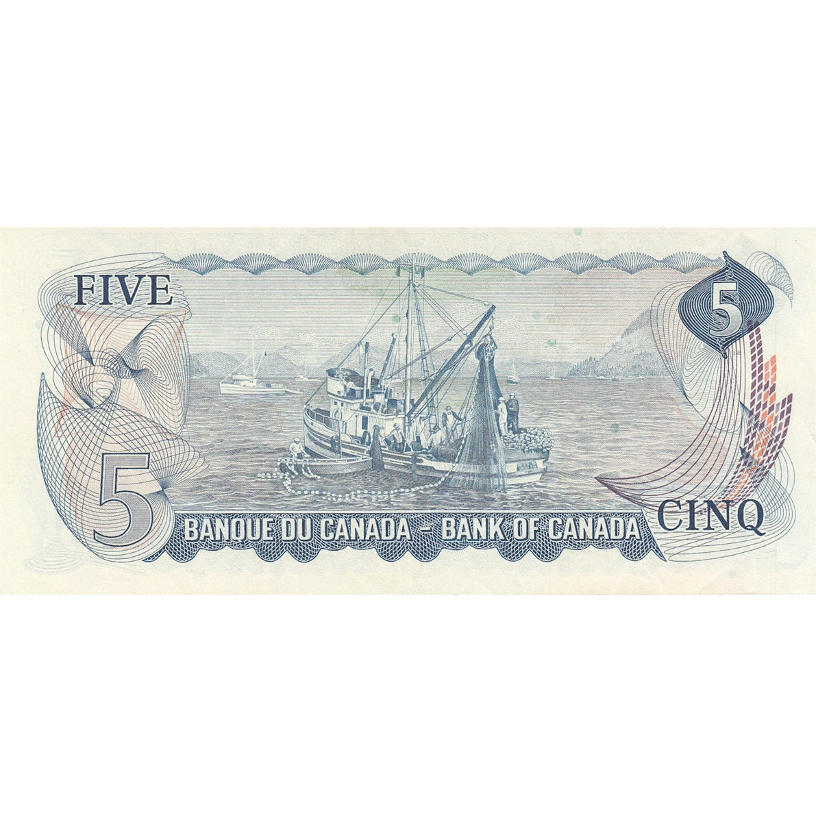 BC-48b 1972 Canada $5 Lawson-Bouey, CY, Extra Fine (EF40)