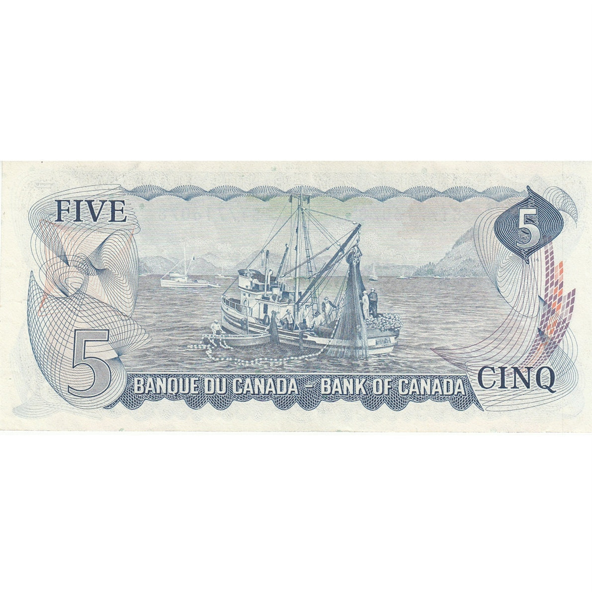 BC-48b 1972 Canada $5 Lawson-Bouey, ST, VF-EF (VF30)