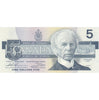 BC-56b 1986 Canada $5 Thiessen-Crow, FNS, Almost Uncirculated (AU50)