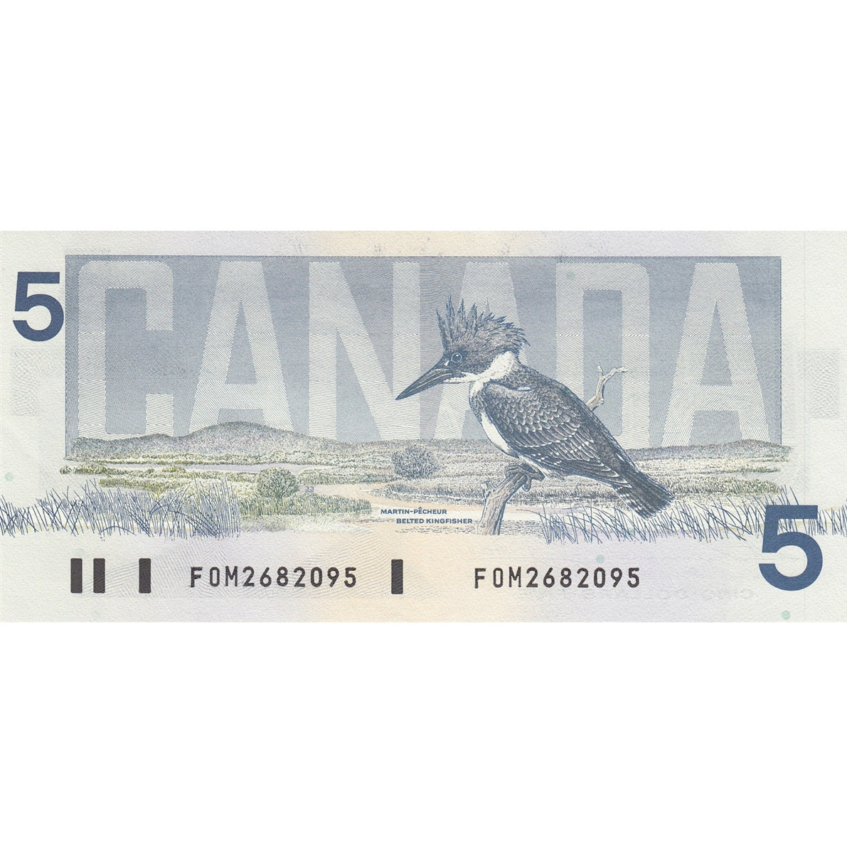 BC-56b 1986 Canada $5 Thiessen-Crow, FOM, AU-UNC (AU55)