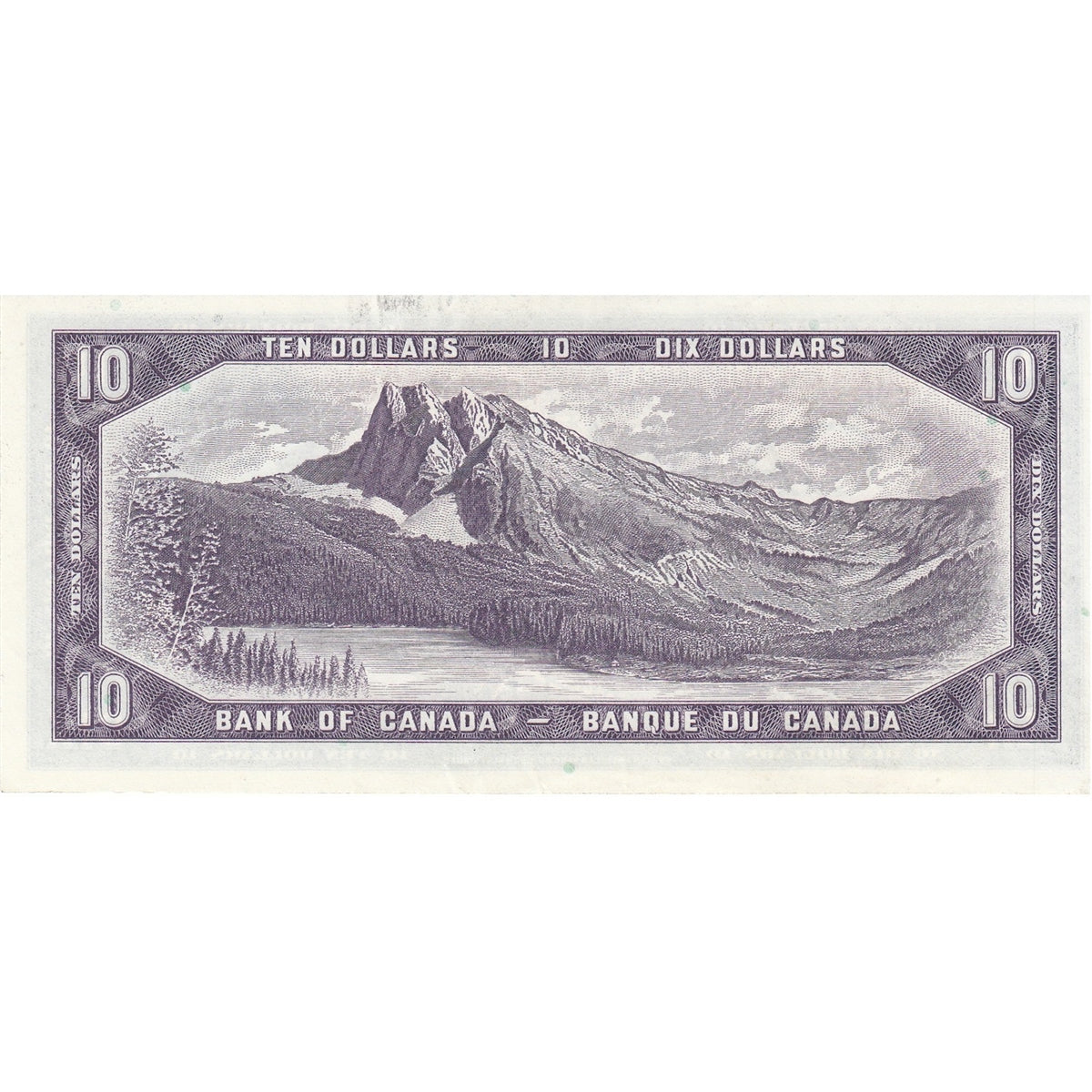 BC-40b 1954 Canada $10 Beattie-Rasminsky, M/T, EF-AU (EF45)