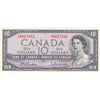 BC-40b 1954 Canada $10 Beattie-Rasminsky, J/V, AU-UNC (AU55)