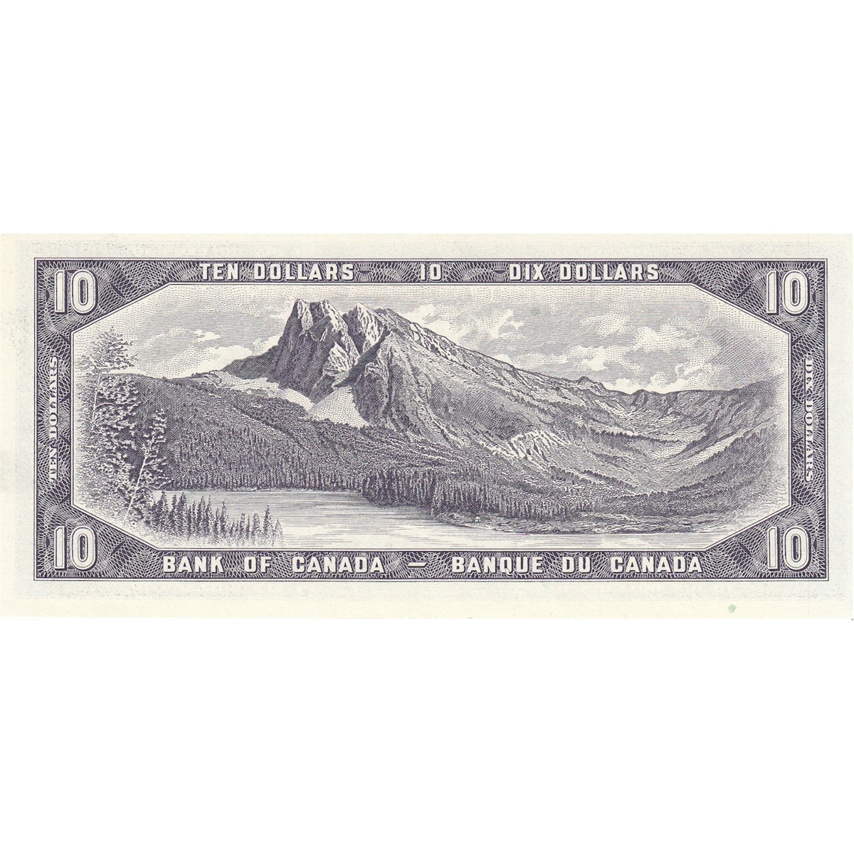 BC-40b 1954 Canada $10 Beattie-Rasminsky, S/V, Choice Uncirculated (CUNC63)