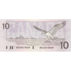 BC-57b 1989 Canada $10 Bonin-Thiessen, BDU, AU-UNC (AU55)