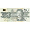 BC-58b-ii 1991 Canada $20 Bonin-Thiessen, EVE w/o BPN, AU-UNC (AU55)