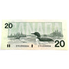 BC-58d 1991 Canada $20 Knight-Dodge, EYE, Almost Uncirculated (AU50)