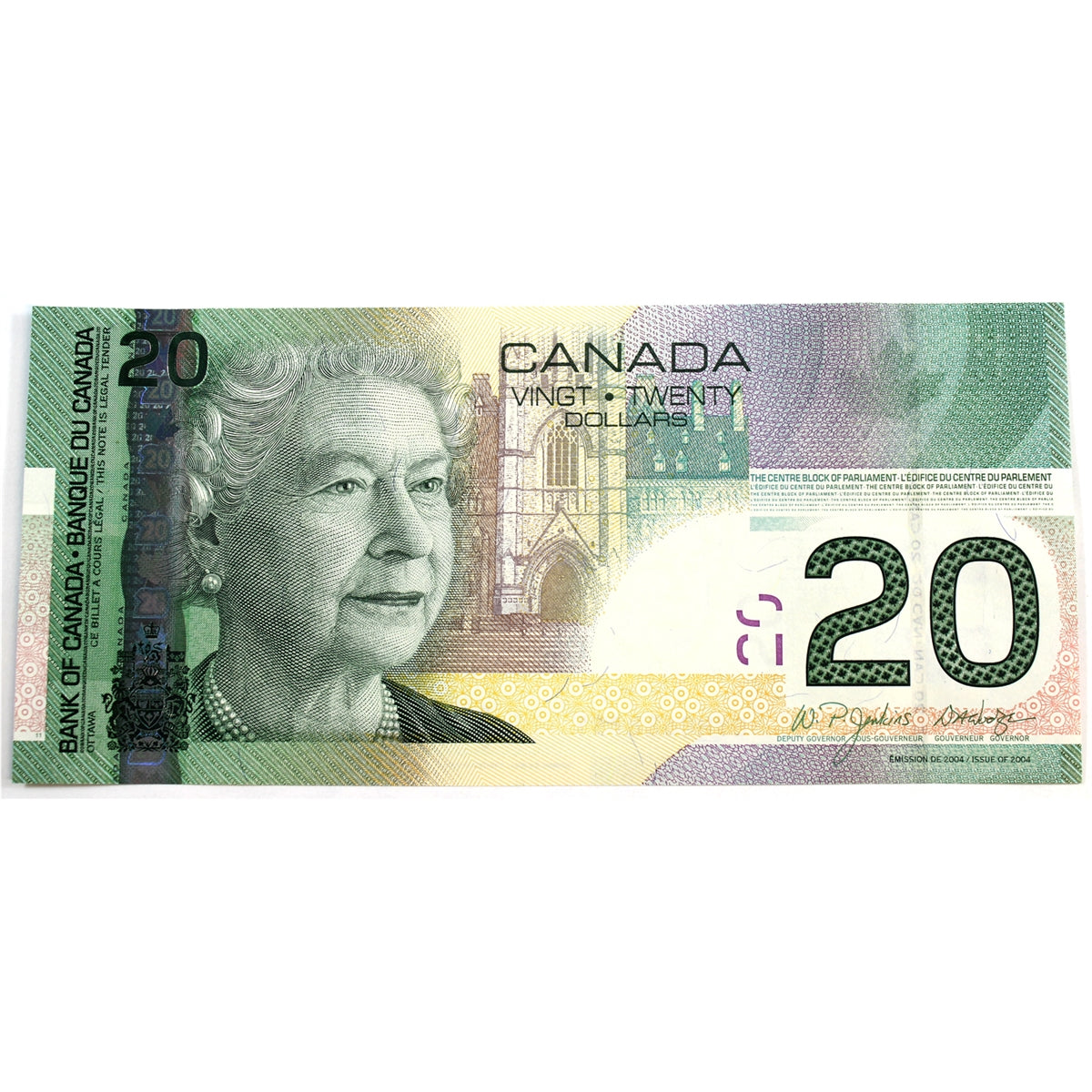 BC-64a-i 2004 Canada $20 Jenkins-Dodge, EYM, Choice Uncirculated (CUNC63)
