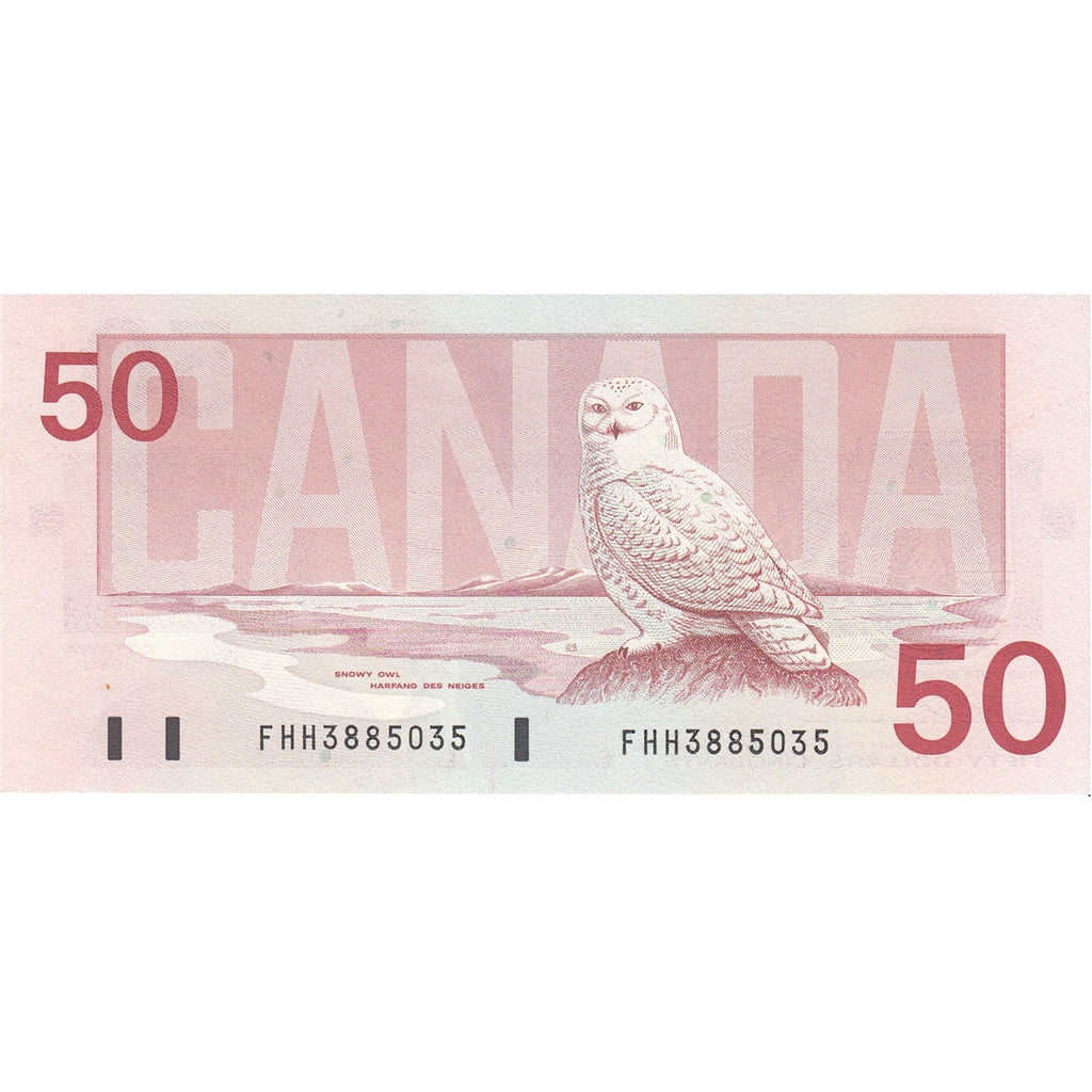BC-59a 1988 Canada $50 Thiessen-Crow, FHH, UNC