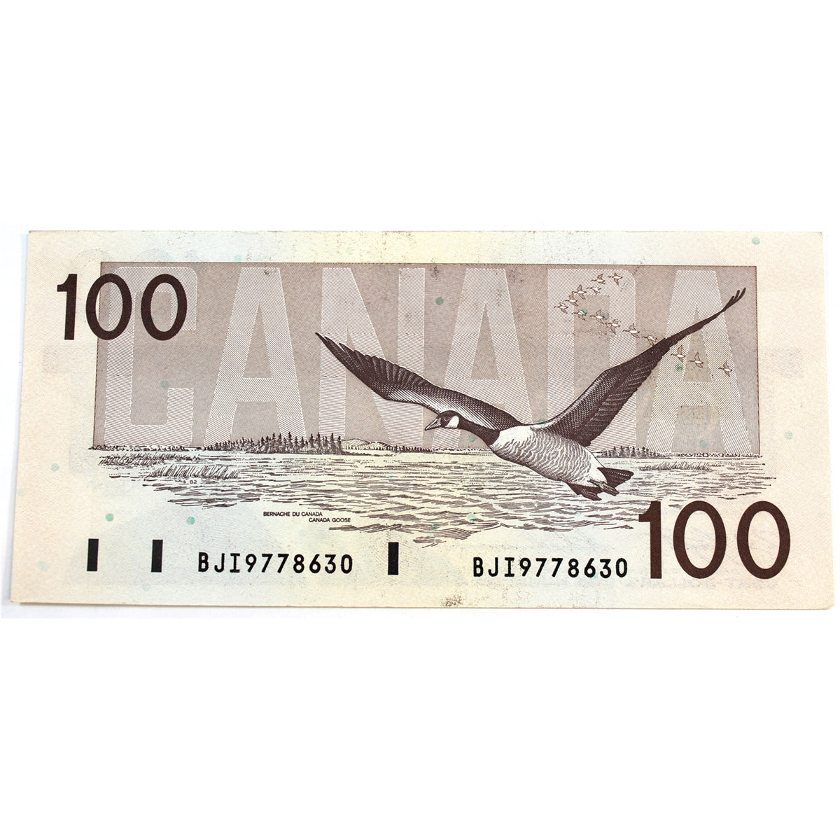 BC-60c 1988 Canada $100 Knight-Thiessen, BJI, Almost Uncirculated (AU50)