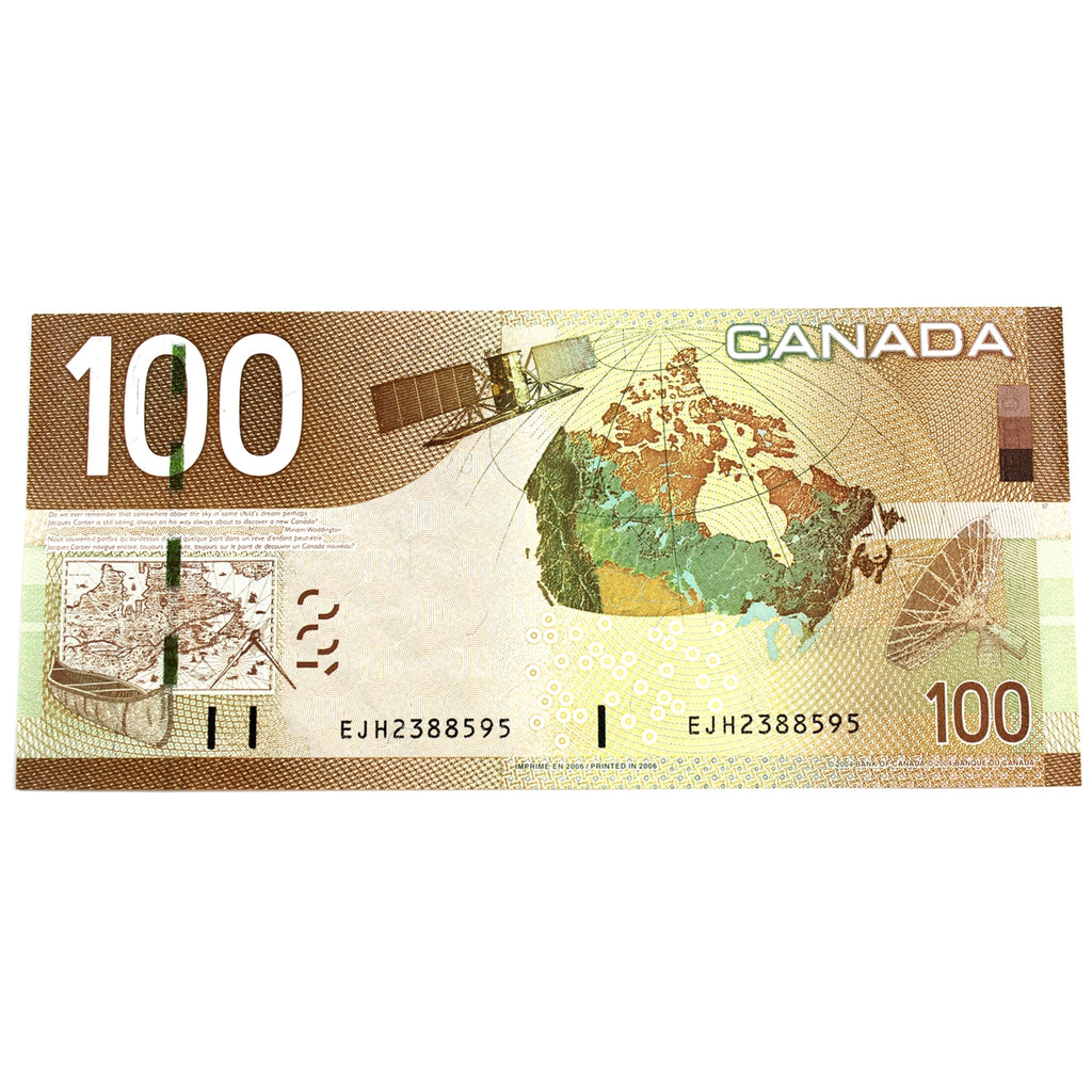 BC-66a-i 2006 Canada $100 Jenkins-Dodge, EJH, Choice Uncirculated (CUNC63)