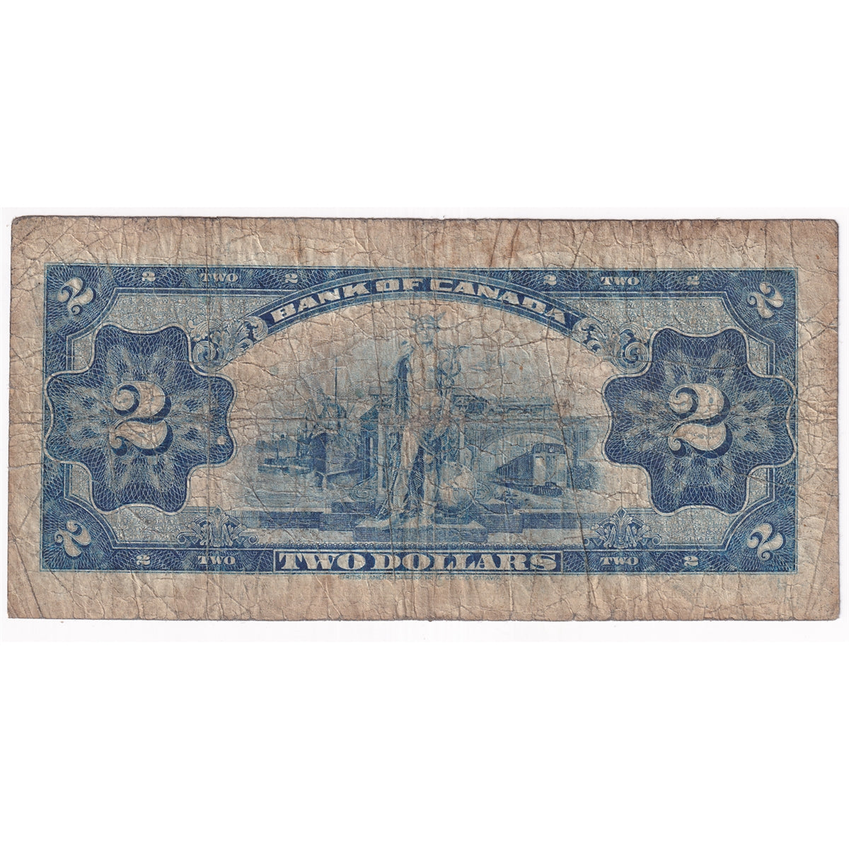 BC-3 1935 Canada $2 Osborne-Towers, English, Series A, G-VG (G6)
