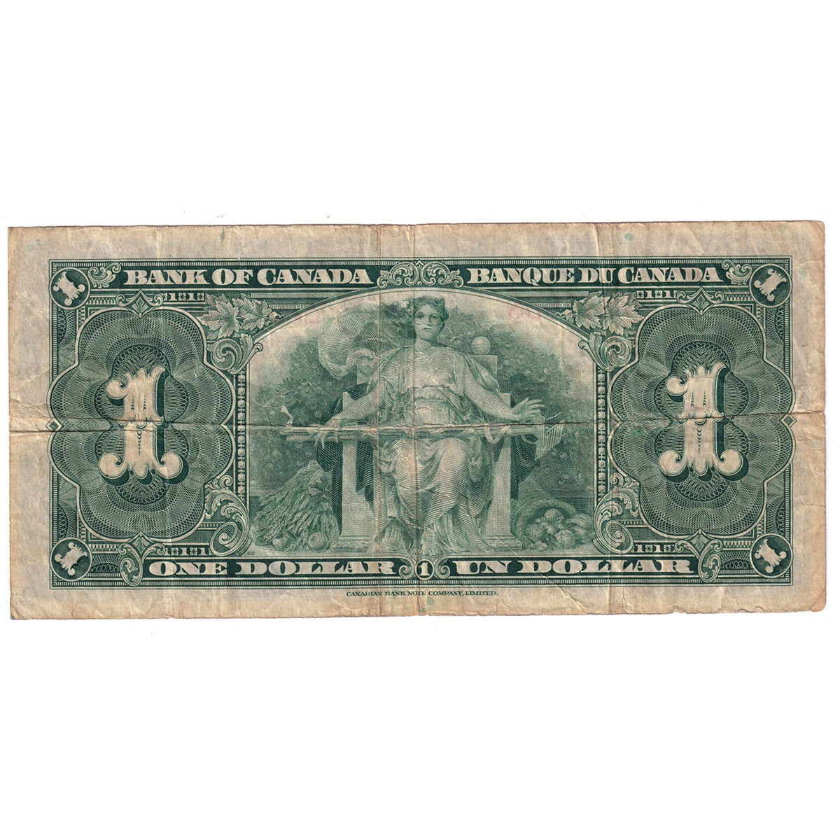 BC-21c 1937 Canada $1 Gordon-Towers, A/L, Fine (F12)