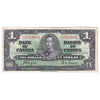 BC-21d 1937 Canada $1 Coyne-Towers, O/N, F-VF (F15)