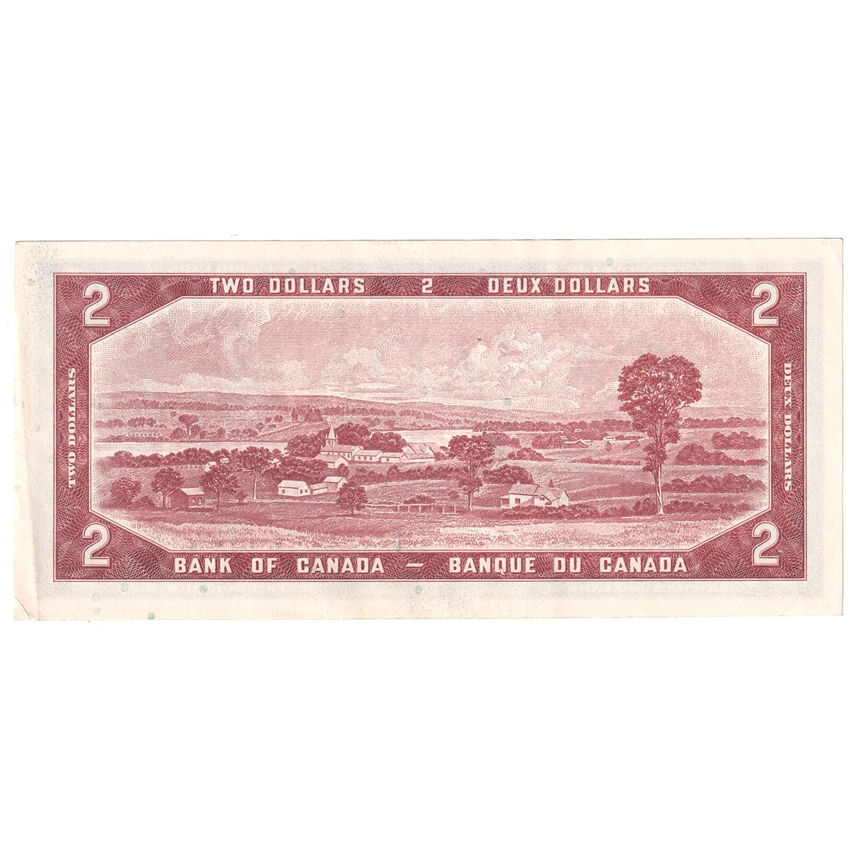 BC-38b 1954 Canada $2 Beattie-Rasminsky, M/R, Almost Uncirculated (AU50)