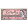 BC-38c 1954 Canada $2 Bouey-Rasminsky, D/G, AU-UNC (AU55)