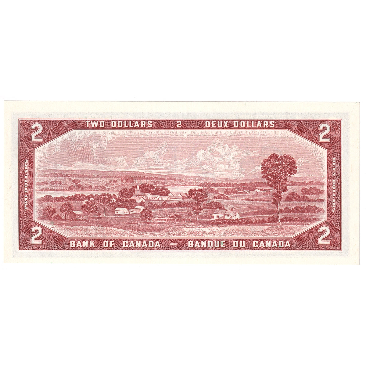 BC-38c 1954 Canada $2 Bouey-Rasminsky, G/G, Gem Uncirculated (GUNC65)