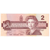 BC-55b 1986 Canada $2 Thiessen-Crow, Small/Large BGJ, Almost Uncirculated (AU50)