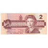 BC-55b 1986 Canada $2 Thiessen-Crow, Small/Large BGJ, Very Fine (VF20)
