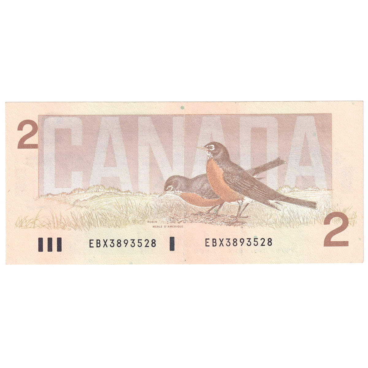 BC-55cA-i 1986 Canada $2 Bonin-Thiessen, EBX, VF-EF (VF30)