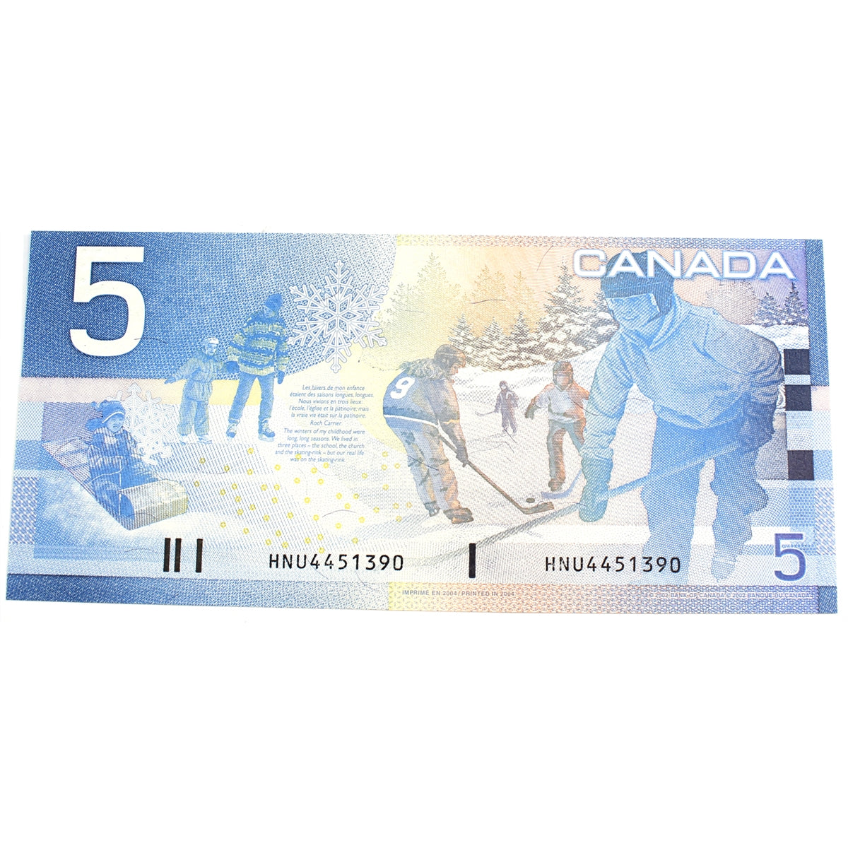 BC-62b 2004 Canada $5 Jenkins-Dodge, HNU, Uncirculated (MS60)