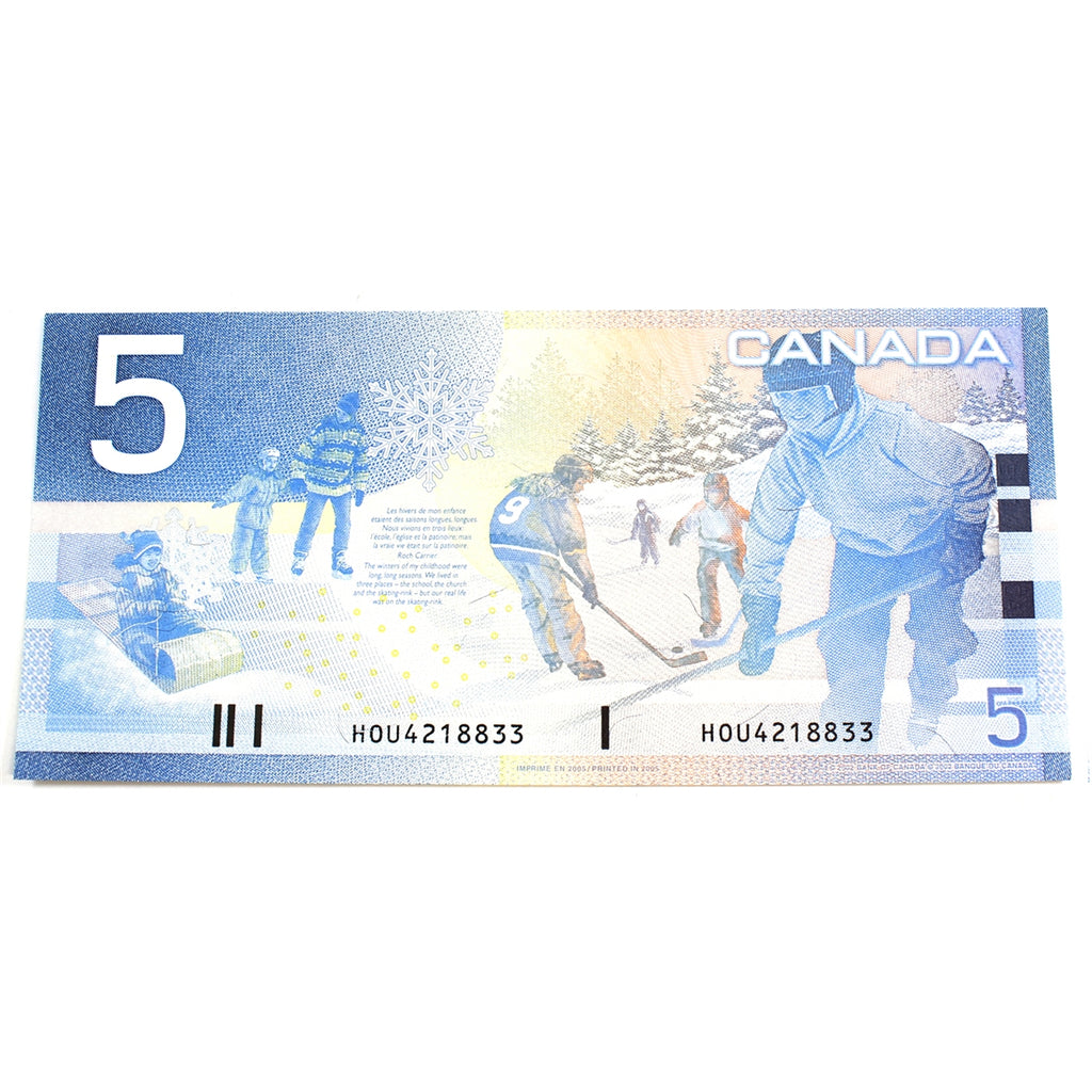BC-62b 2005 Canada $5 Jenkins-Dodge, HOU, Uncirculated (MS60)