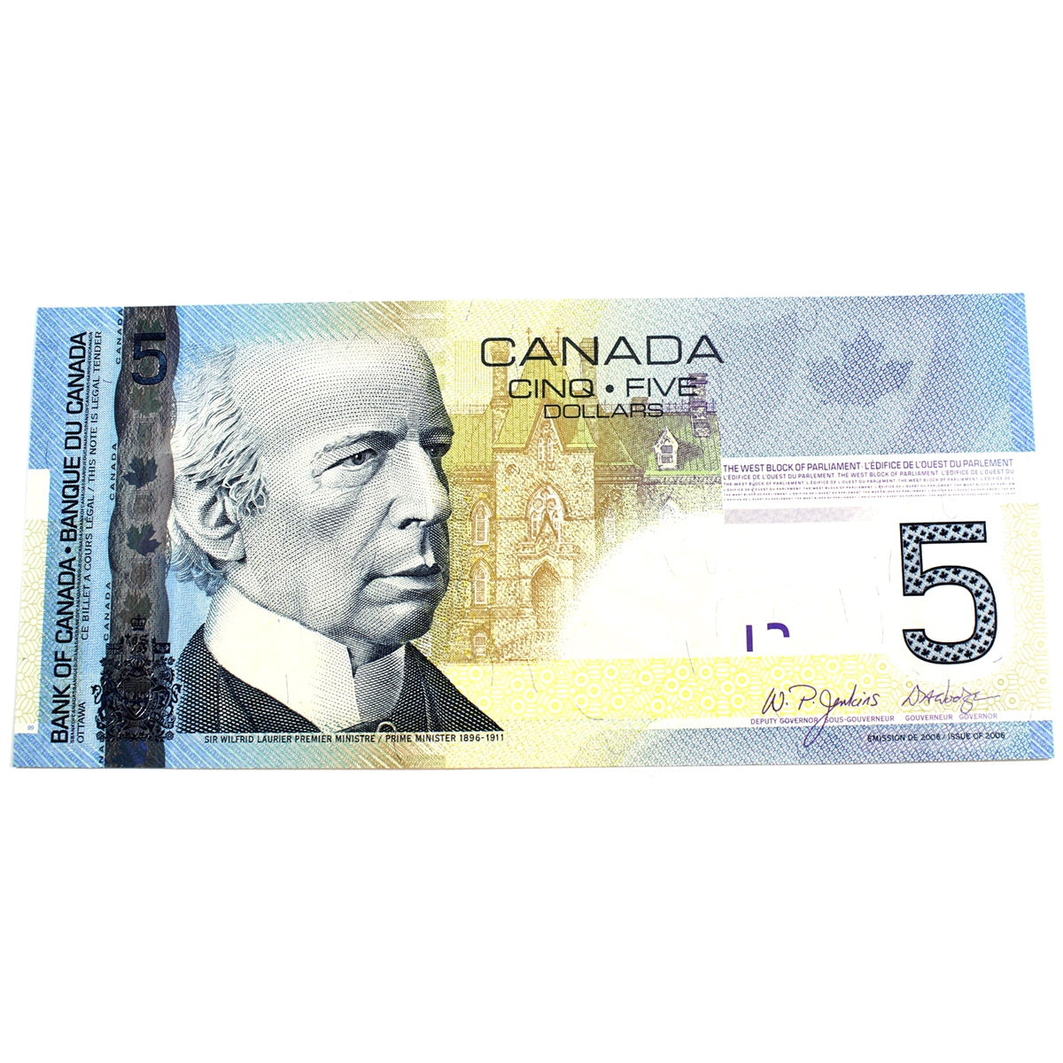 BC-67a 2006 Canada $5 Jenkins-Dodge, AOJ, Choice Uncirculated (CUNC63)