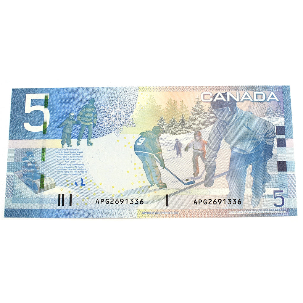 BC-67a 2006 Canada $5 Jenkins-Dodge, APG, Uncirculated (MS60)