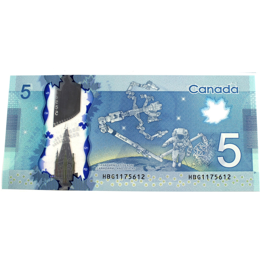 BC-69a 2013 Canada $5 Macklem-Carney, HBG, Choice Uncirculated (CUNC63)
