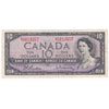 BC-40b 1954 Canada $10 Beattie-Rasminsky, M/V, Fine (F12)